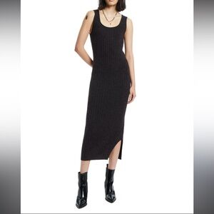 All Saints Margot Ribbed Midi dress